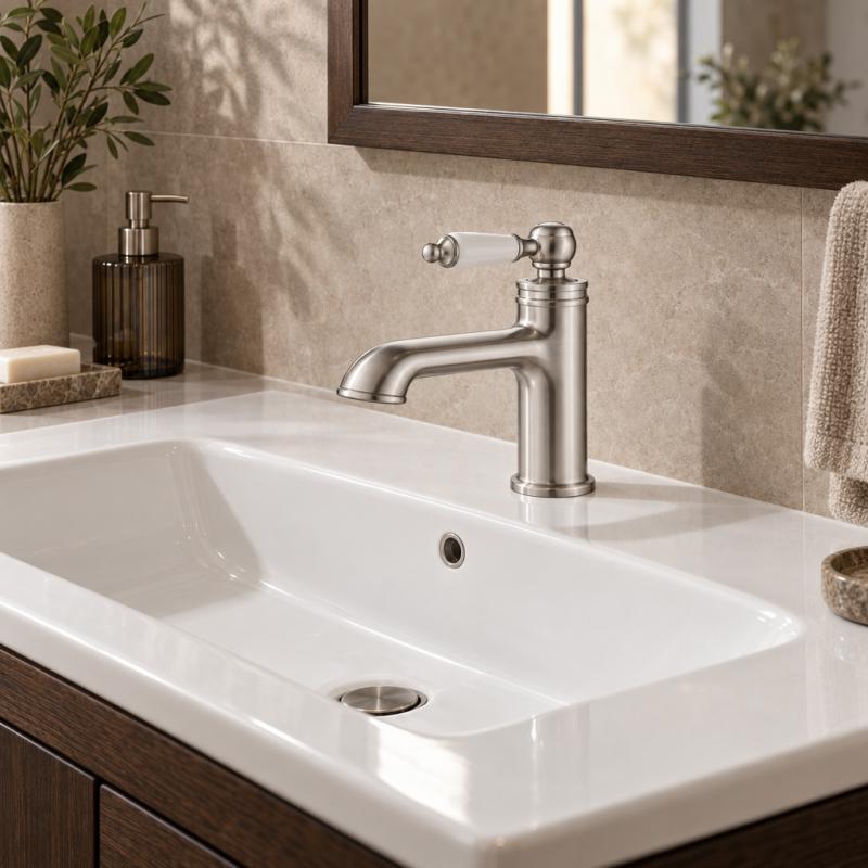 Aquanello Heritage Manor Klassieke Nostalgische Wastafelmengkraan RVS NB-1001-HM